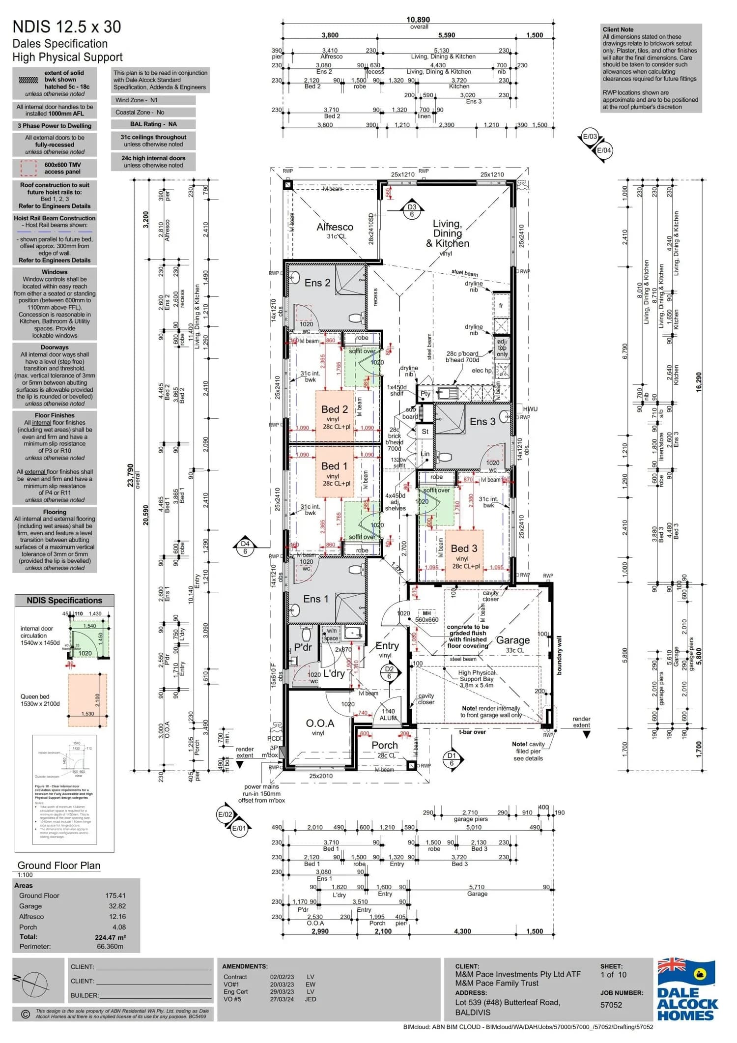 Baldivis property floorplan - 3 participant house