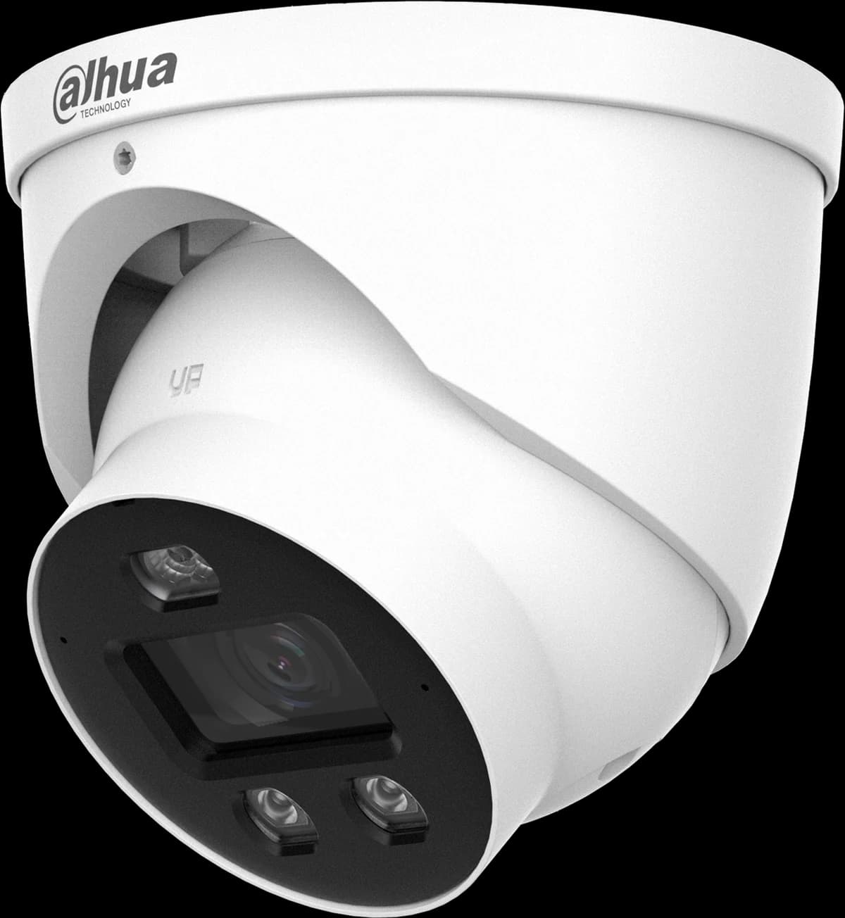Dahua 6MP turret camera with dual LED spotlights, the camera included in the Innogreen CCTV kit