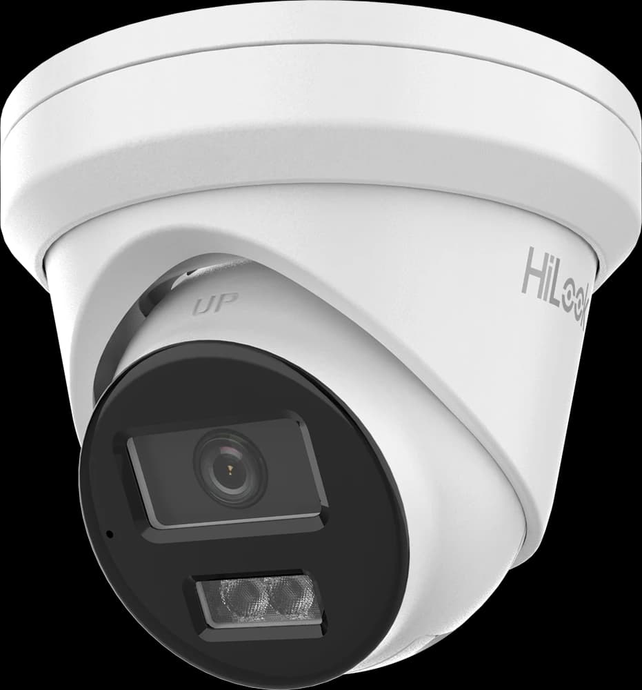 HiLook 6MP AcuSense turret camera with infrared night vision, the camera included in the Innogreen CCTV kit