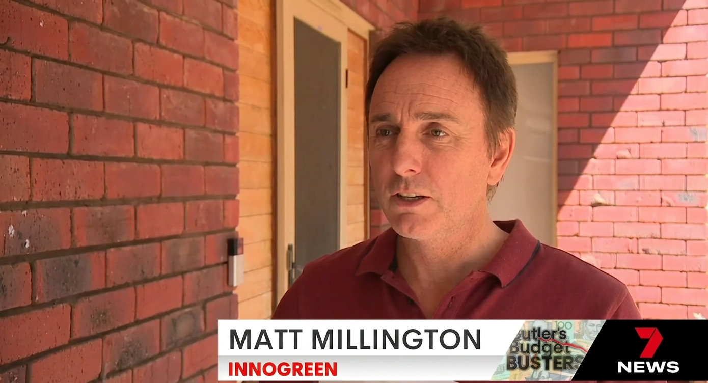 Matt Millington from Innogreen featured on Channel 7 News
