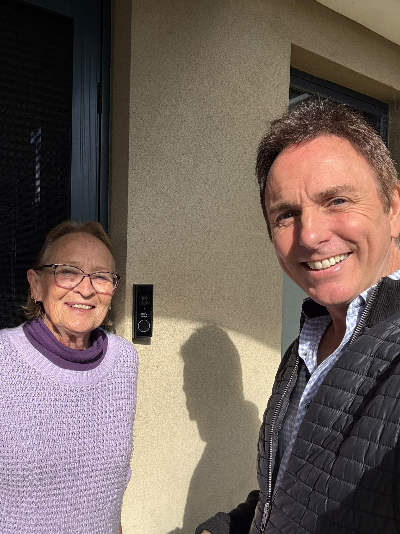Video doorbell installed for Beth
