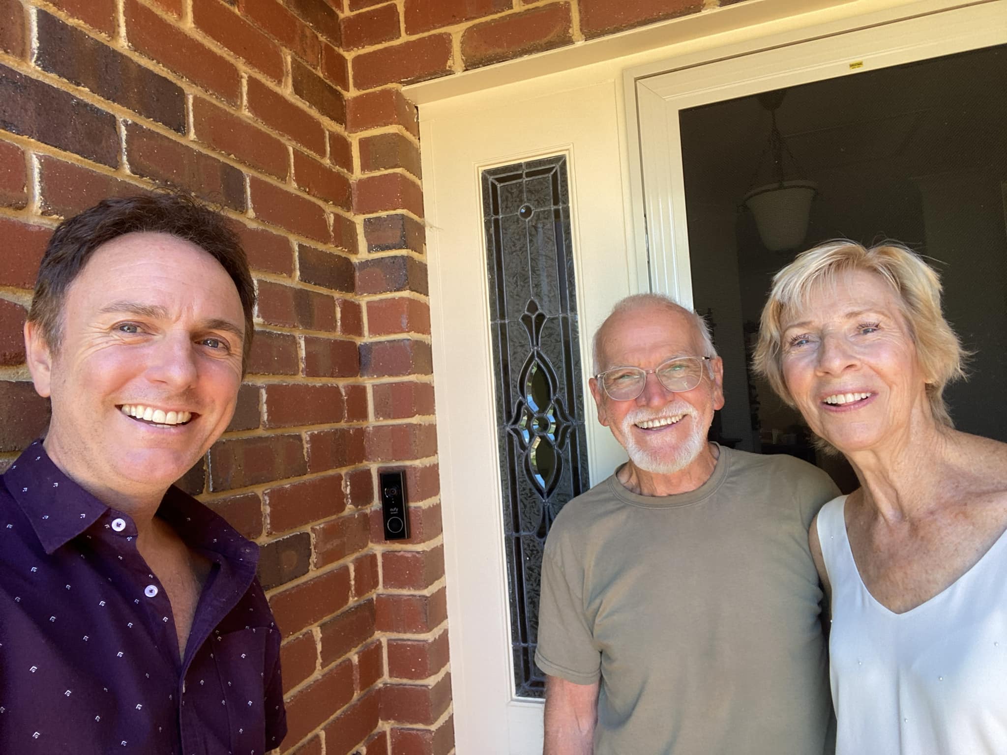 Video doorbell installed for Colin and Jan