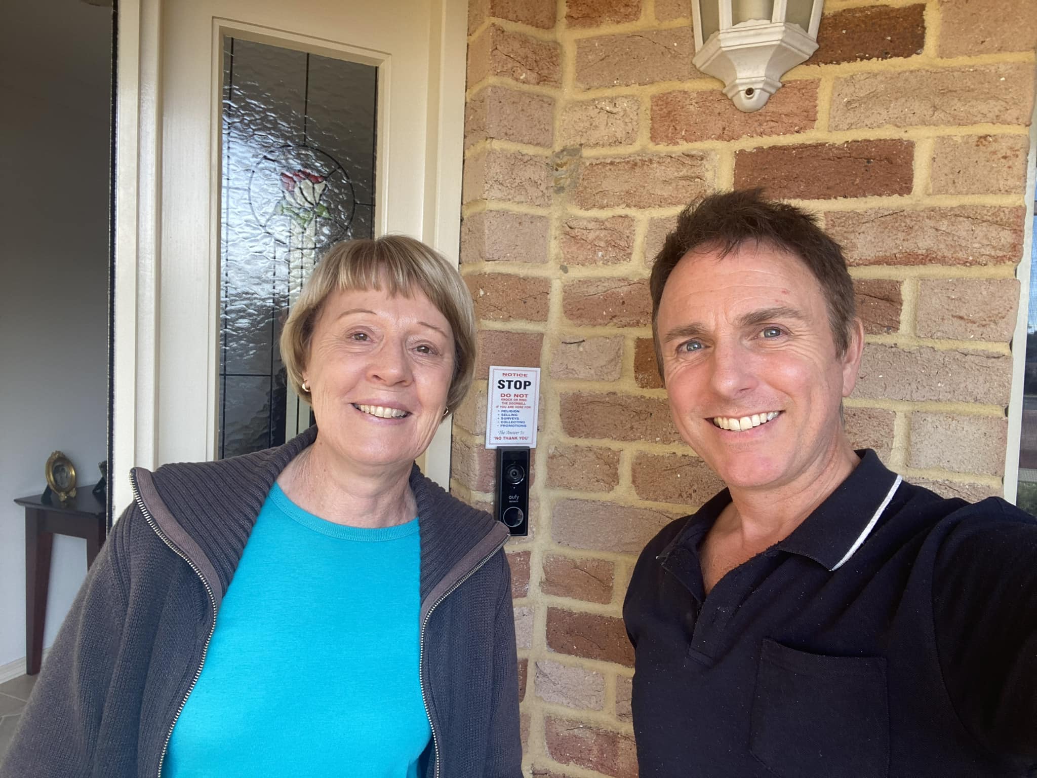 Video doorbell installed for Laura