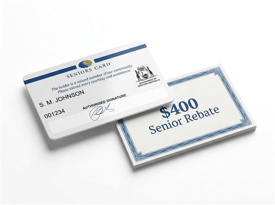 WA Seniors Card and $400 rebate